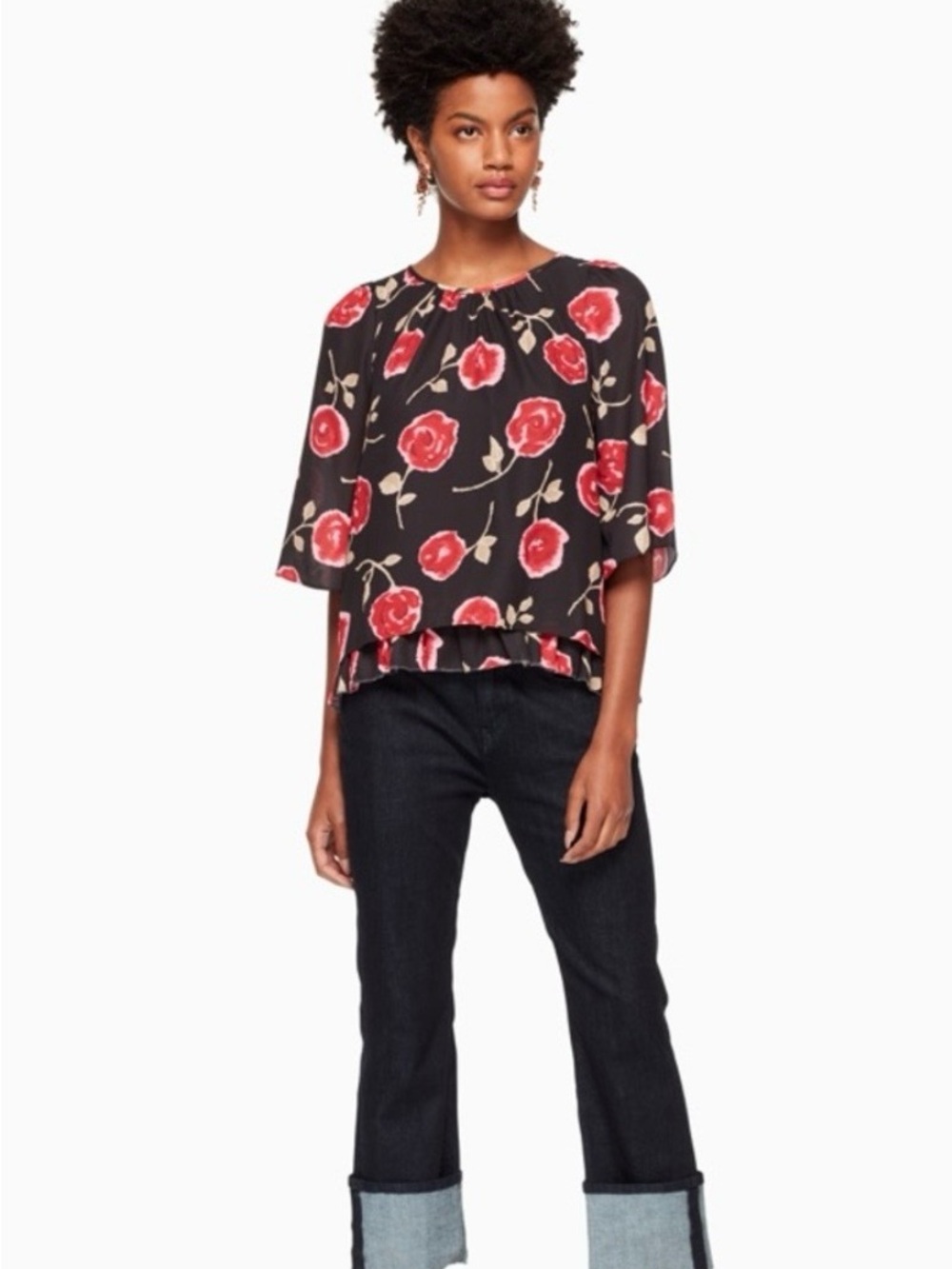 Kate Spade Hazy Rose Blouse